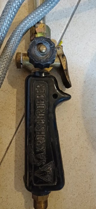 Antorcha Soplete con bombonas de Gas