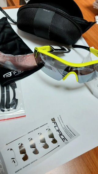 Gafas Deportivas Force - Amarillo Fluor