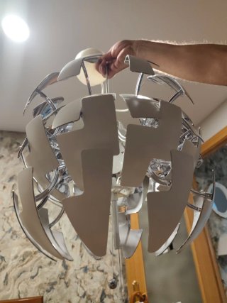 Lámpara de techo bola Ikea blanca