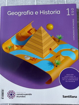 Libro de texto 1ESO, Geografía e Hist. , Santillan