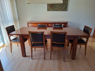 Lote Salón Comedor Madera Maciza Cerezo