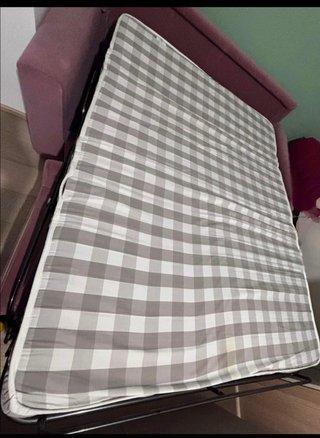 Divano letto Poltronesofà rosa tessuto