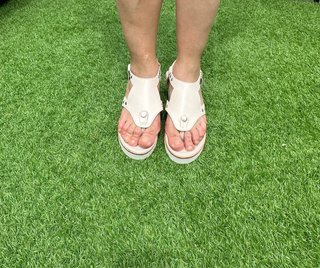 Sandalias Beige Cuña