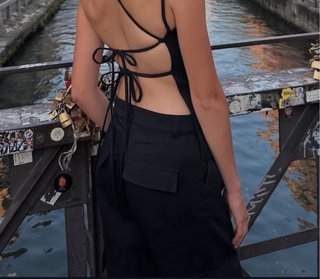Pantaloni eleganti H&M neri estivi