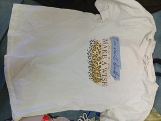 3 Camisetas S/XS tenezis Beige y Blanca