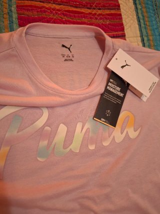 Maglietta Puma Taglia L Logo Tie-Dye