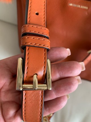 Bolso bandolera Michael Kors cuero naranja