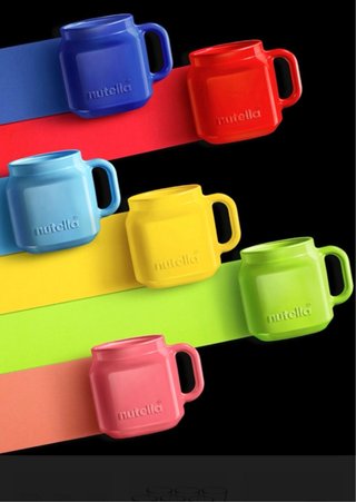Set 6 Tazzine Nutella Colorate