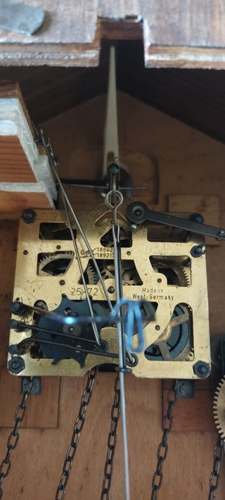 Raro orologio a cucù con musicanti