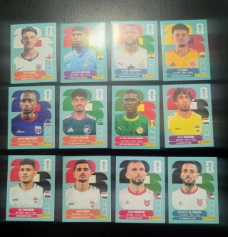 12 Cromos Mundial Fútbol 2026