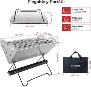Barbacoa Portátil Gas/Carbón nueva a estrenar