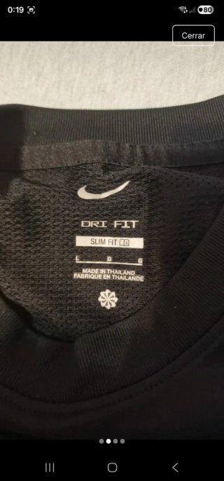 Camiseta Nike Hombre Negra y Blanca