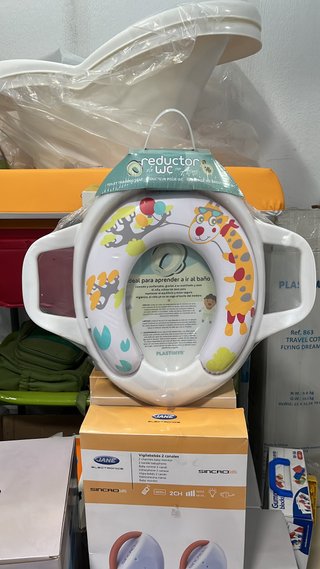 Reductor WC infantil con diseño de jirafa