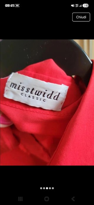 Camicia donna Misstwidd cotone rossa