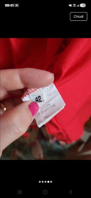 Camicia donna Misstwidd cotone rossa