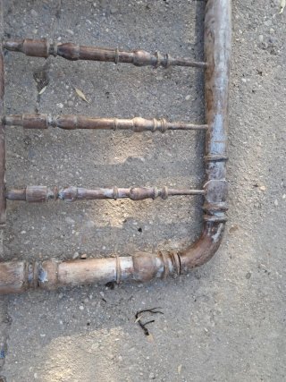 Cabecero cama madera antiguo