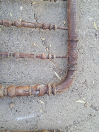 Cabecero cama madera antiguo