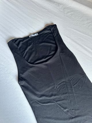Top ZARA nero spalline sottili