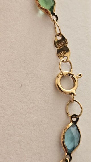 Pulsera Oro 18k Multicolor.
