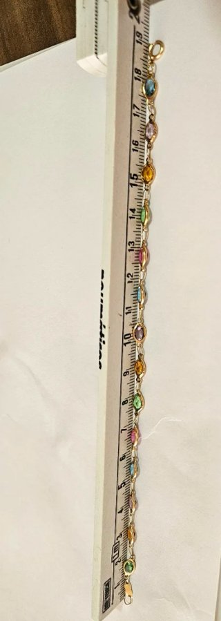 Pulsera Oro 18k Multicolor.