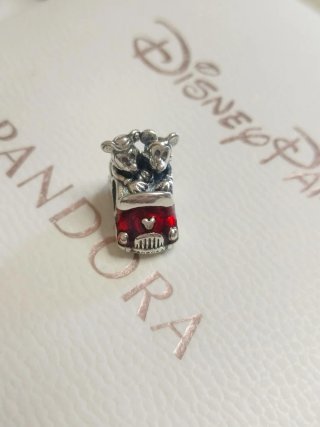 Charm Pandora Disney Coche Rojo Mickey Minnie