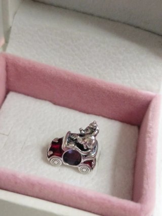 Charm Pandora Disney Coche Rojo Mickey Minnie
