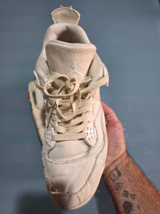 Jordan 4 Canvas Blanco Multicolor