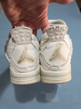 Jordan 4 Canvas Blanco Multicolor