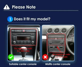 Pantalla radio de coche para AUDI A4