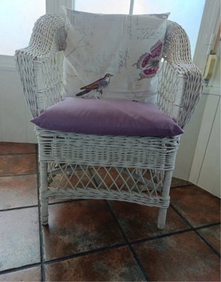 Conjunto 4 Sillones Mimbre Confortables