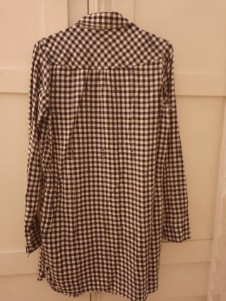 Vestido cuadros blanco y negro Maison Scotch