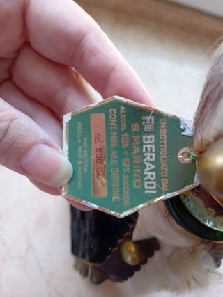 Bottiglia liquore vintage Lacrima Christi