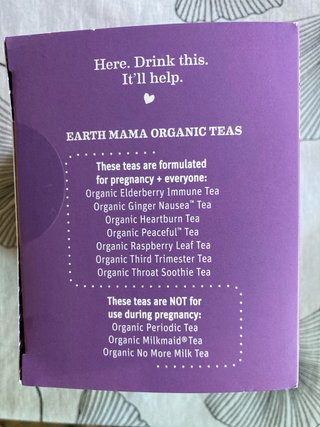 Earth Mama Orgánico No More Milk Tea
