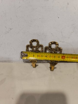 2 Percheros Bronce Lazo Vintage