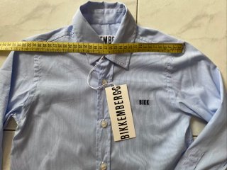 Camicia azzurra tg 8 anni bambino Bikkembergs
