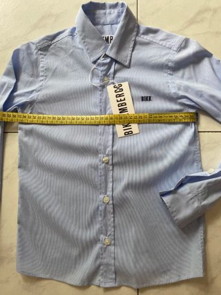 Camicia azzurra tg 8 anni bambino Bikkembergs