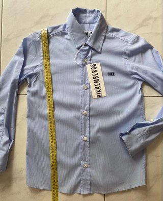 Camicia azzurra tg 8 anni bambino Bikkembergs