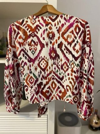 Blusa Zara Estampada Talla XS