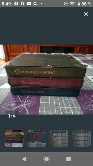 DVD El Señor de los Anillos Trilogía Completa