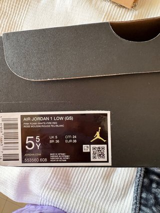 Zapatillas Jordan Niña Rosa y Blanco