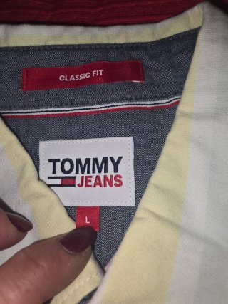 Camisa Tommy Hilfiger Jeans Rayas Talla L