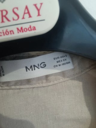 Mono Mango sin mangas beige talla S