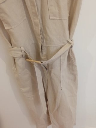 Mono Mango sin mangas beige talla S
