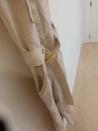 Mono Mango sin mangas beige talla S