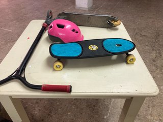 Patinete, Casco y Patineta
