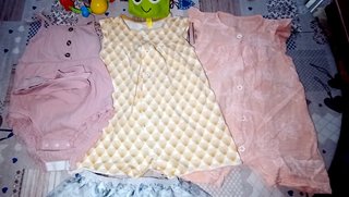 Ropa Verano Bebé Pelele Rosado + Faldita+ Juguetes