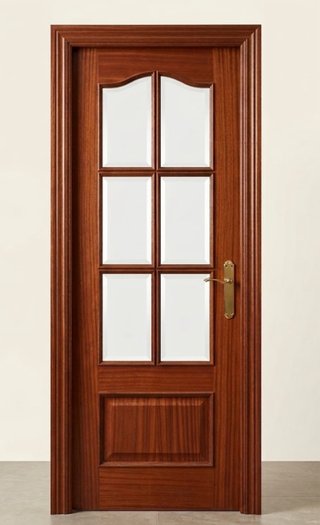 Puerta Sapeli 72 cm con Cristal
