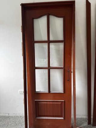 Puerta Sapeli 72 cm con Cristal