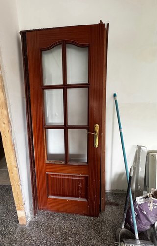 Puerta Sapeli 72 cm con Cristal