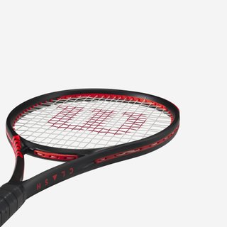 Raqueta de tenis adulto Wilson clash team v3 negro naranja